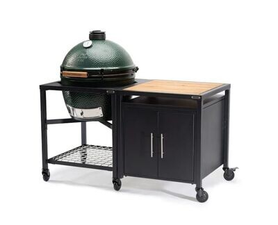Big Green Egg Modular Nest and Expansion Cabinet and Acadia Shelf