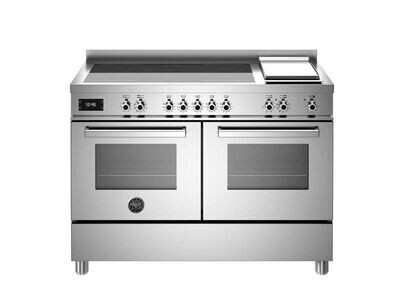 Bertazzoni Professional 120 cm Induction Top + Griddle, Electric Double Oven