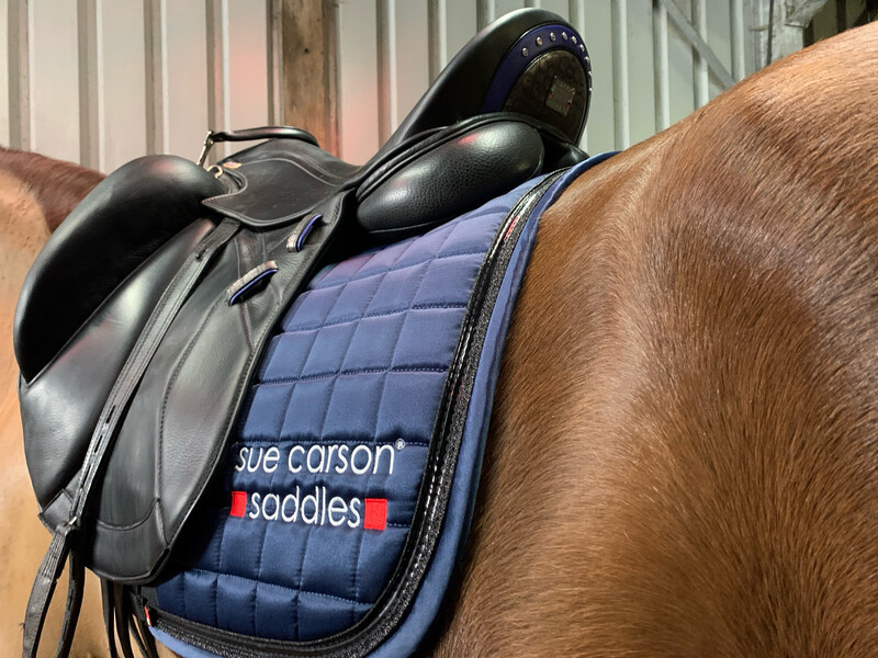 Catago FIR-Tech Elegance Dressage Saddle Pad - 16” (Midnight Navy)
