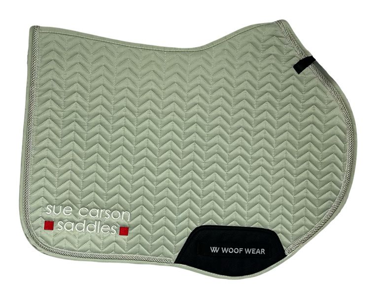 Woof Wear Herringbone Close Contact Saddle Pad - Sage Green Woof Wear Herringbone Close Contact Saddle Pad - Sage Green
