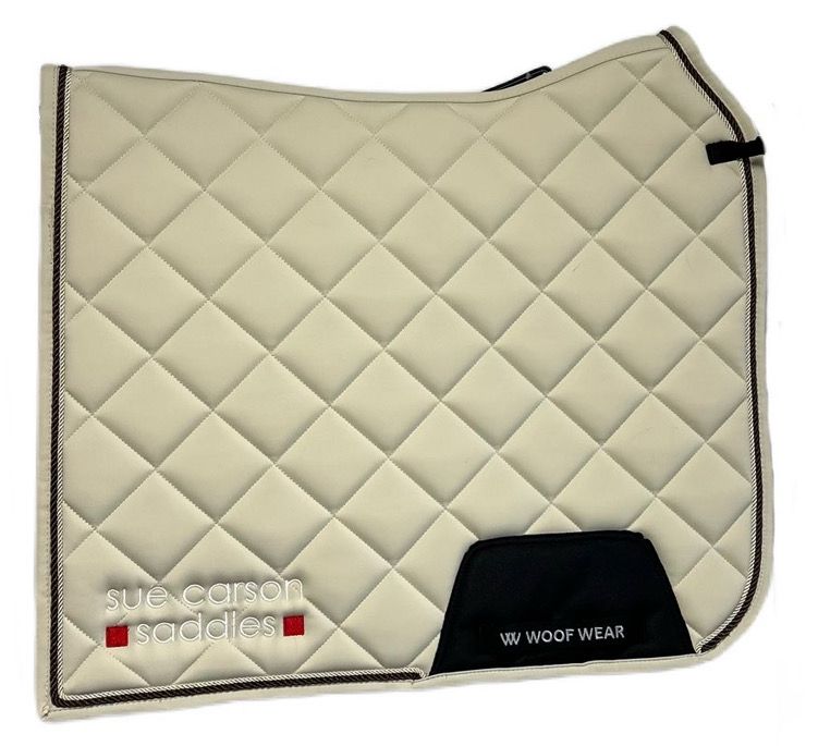 Woof Wear Vision Aura Dressage Saddle Pad - Stone