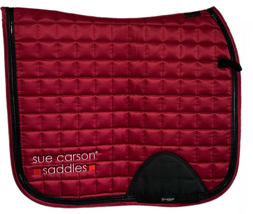 Catago FIR-Tech Elegance Dressage Saddle Pad - Red Catago FIR-Tech Elegance Dressage Saddle Pad - Red