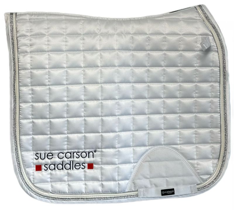 Catago FIR-Tech Elegance Dressage Saddle Pad - White