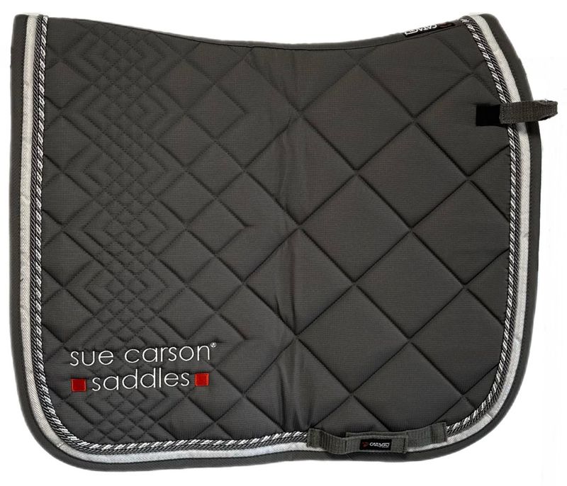 Catago Diamond Dressage Saddle Pad - Grey