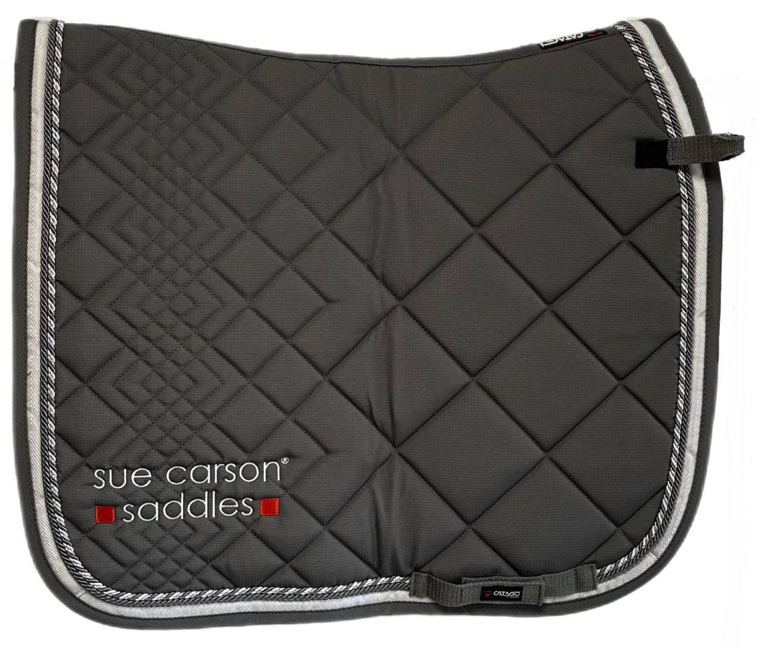 Catago Diamond Dressage Saddle Pad - Grey Catago Diamond Dressage Saddle Pad - Grey