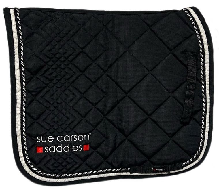 Catago Diamond Dressage Saddle Pad - Black