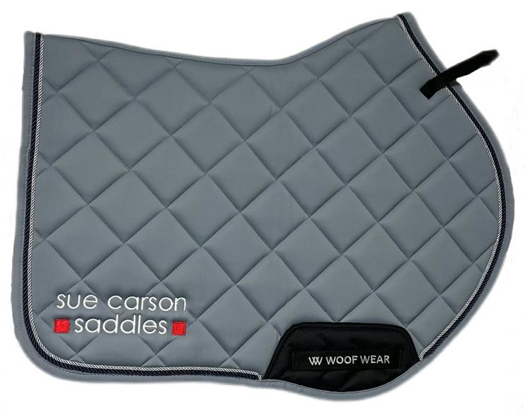 Woof Wear Vision Aura Close Contact Saddle Pad - Steel Blue
