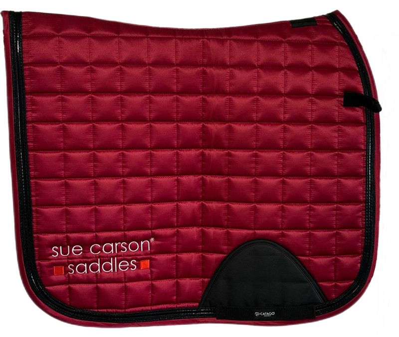 Catago FIR-Tech Elegance Dressage Saddle Pad - Red (Cob)