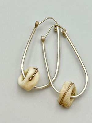 ivory seawash style with fine silver ivory seawash style with fine silver