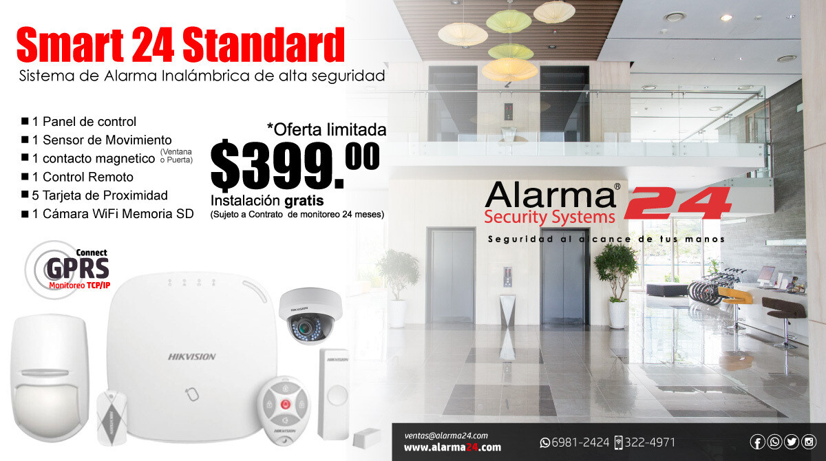 Sistema de alarma inalámbrico Smart24 Standard