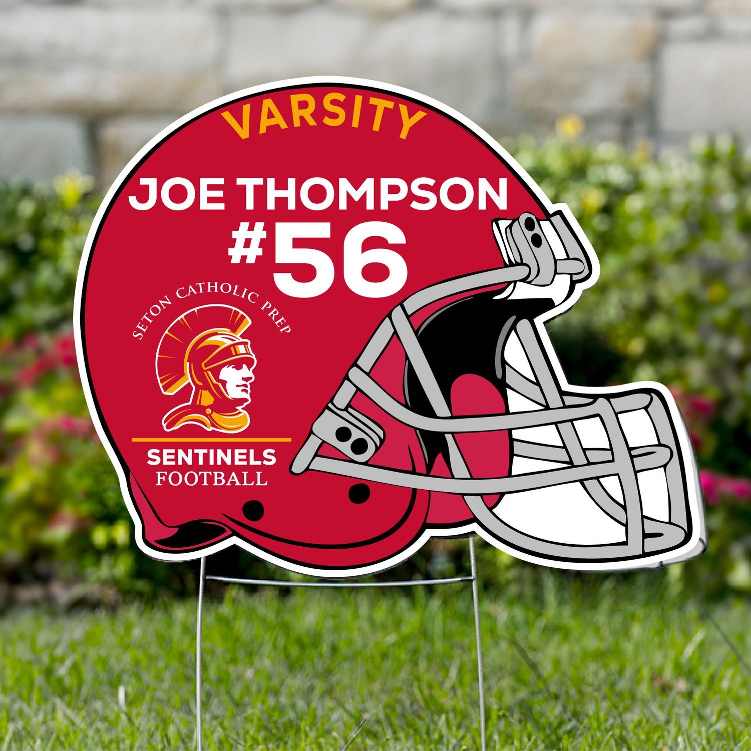 Football Yard Sign