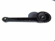 Kurbel rechts 220x30mm Bohrung d15.65mm Gewinde d14mm x 20G/&quot; Stahl, mit Gewindeflansch