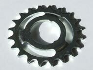 Zahnkranz d35/86.5x4.3mm 20Z Stahl, aufsteckbar, mit 3 Nocken