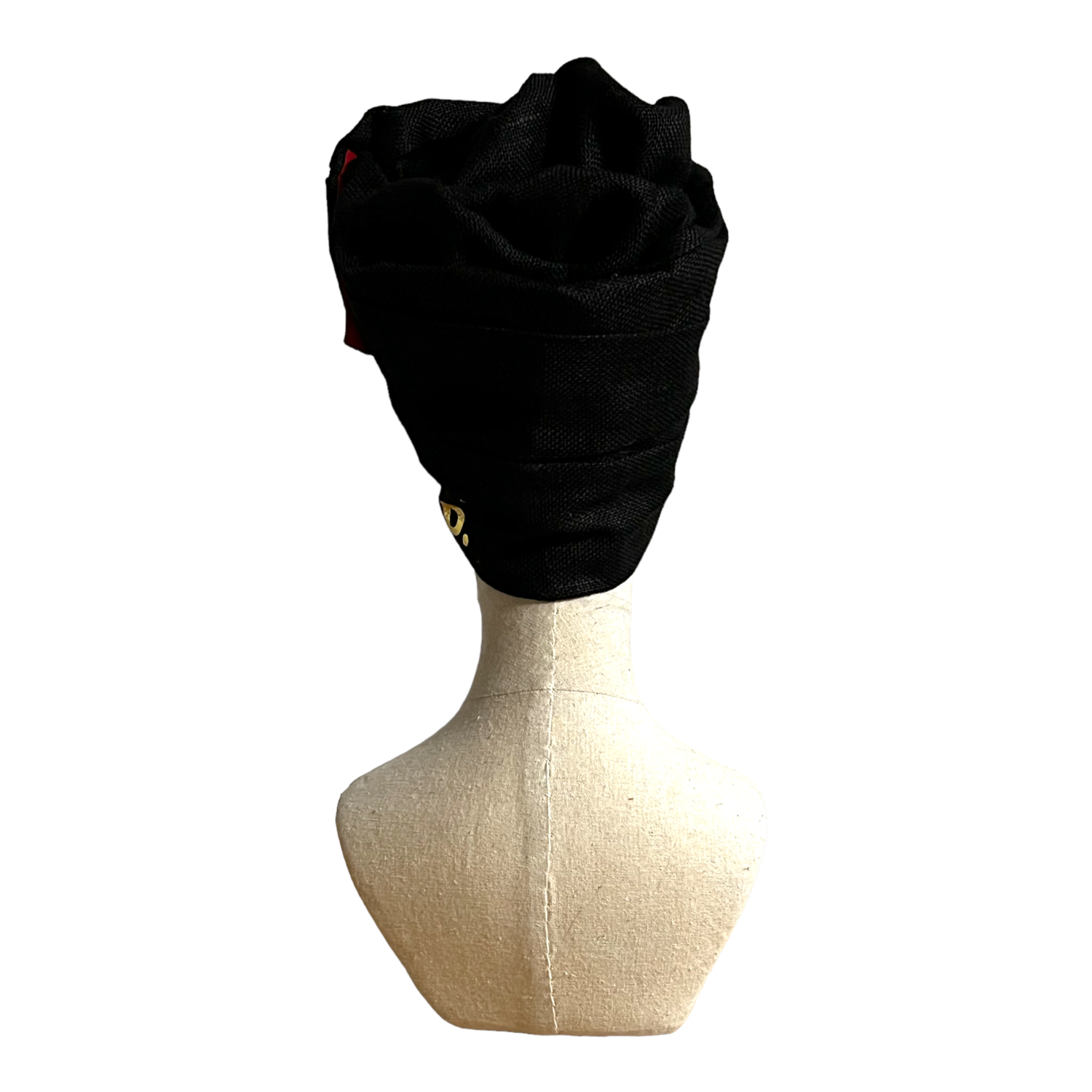 BLACK toile de jute noir