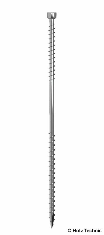 DWZ Double Threaded Insulation Screw 7mm x 300mm packed in 50 pieces per box
