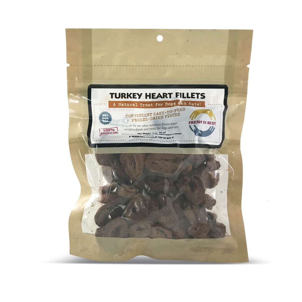 Freeze-Dried Turkey Heart Fillets Freeze-Dried Turkey Heart Fillets