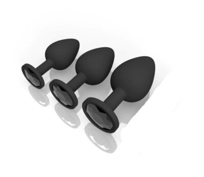 Silicon Anal Plug Multipack black/black