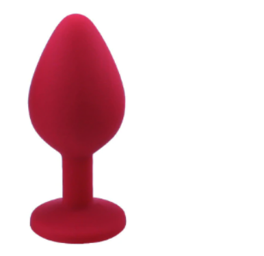 Silicon Anal Plug Singlepack red/white