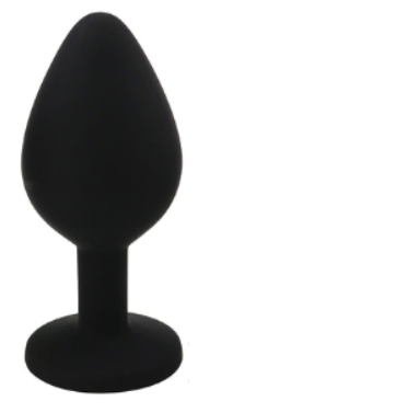 Silicon Anal Plug Singlepack black/white