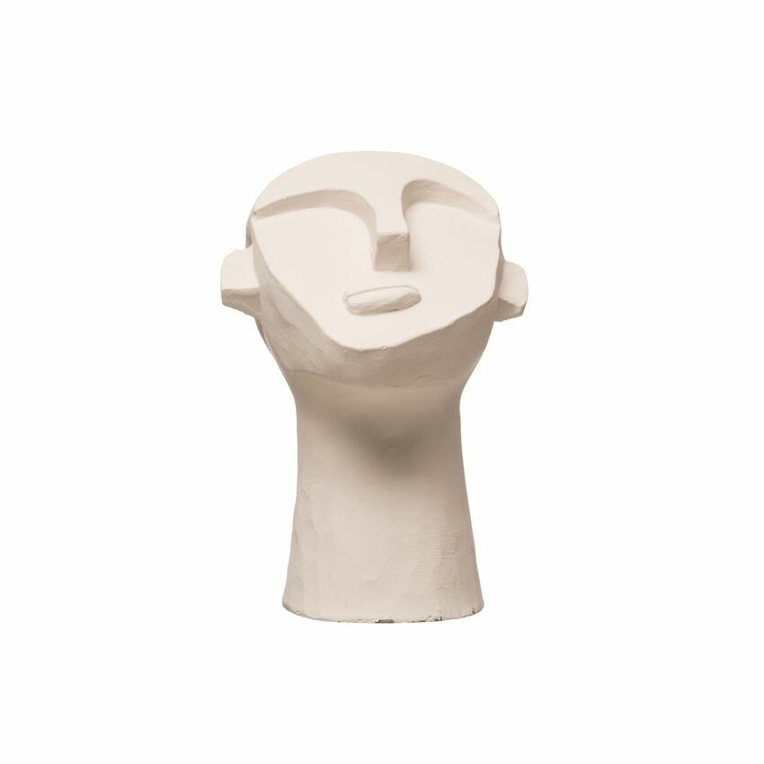 Sculptural Cement Face 