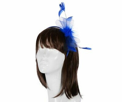 Royal Blue fur and feather fascinator headband Royal Blue fur and feather fascinator headband