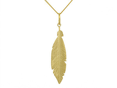 Silver Gold Plated Large Feather Necklace Silver Gold Plated Large Feather Necklace