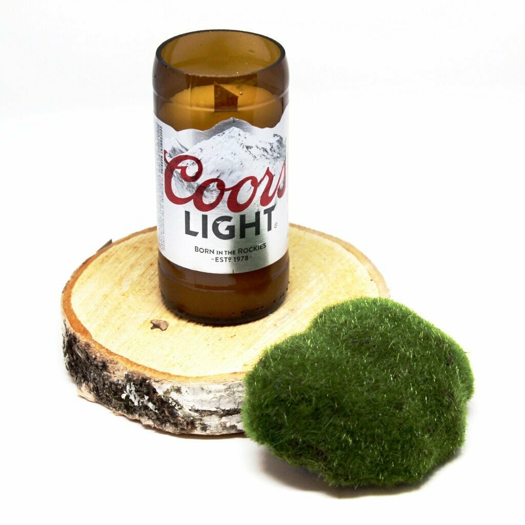 Coors Light Beer Candle