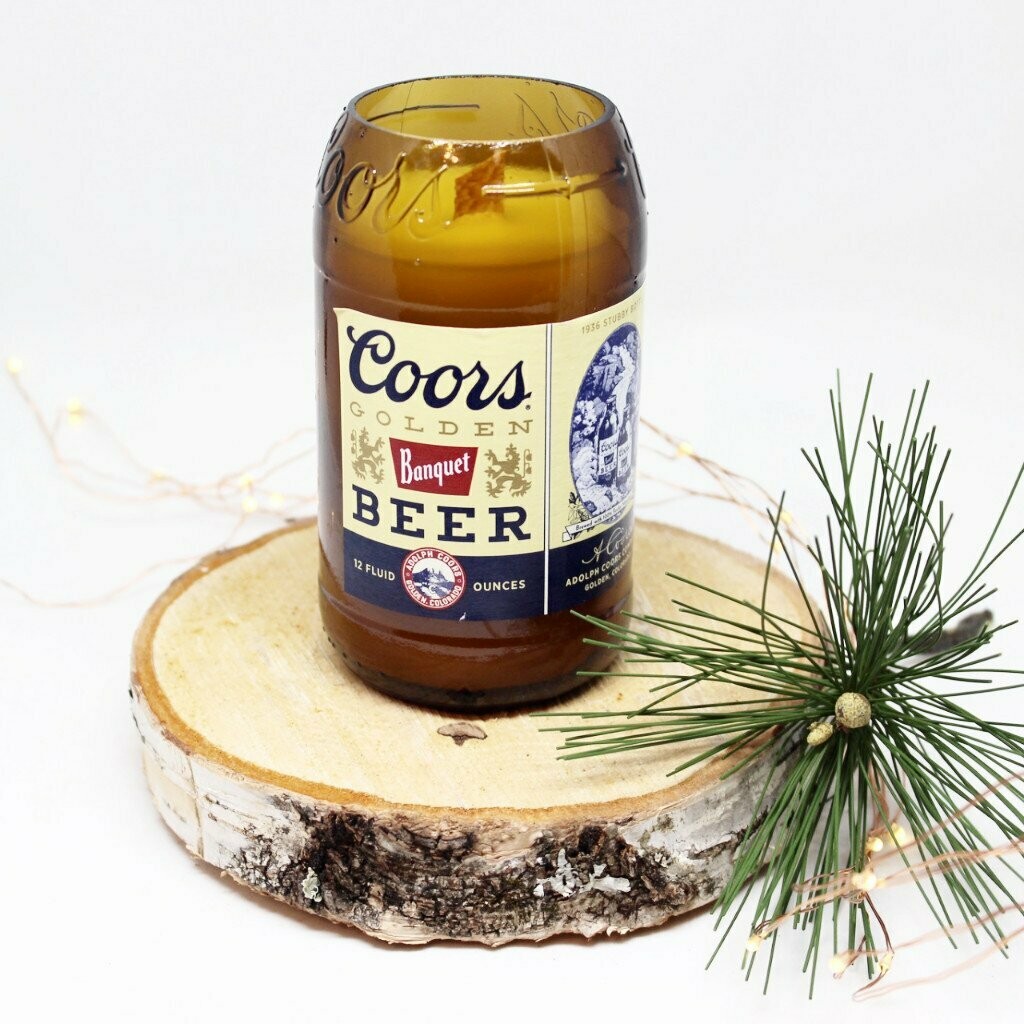 Coors Banquet Beer Candle