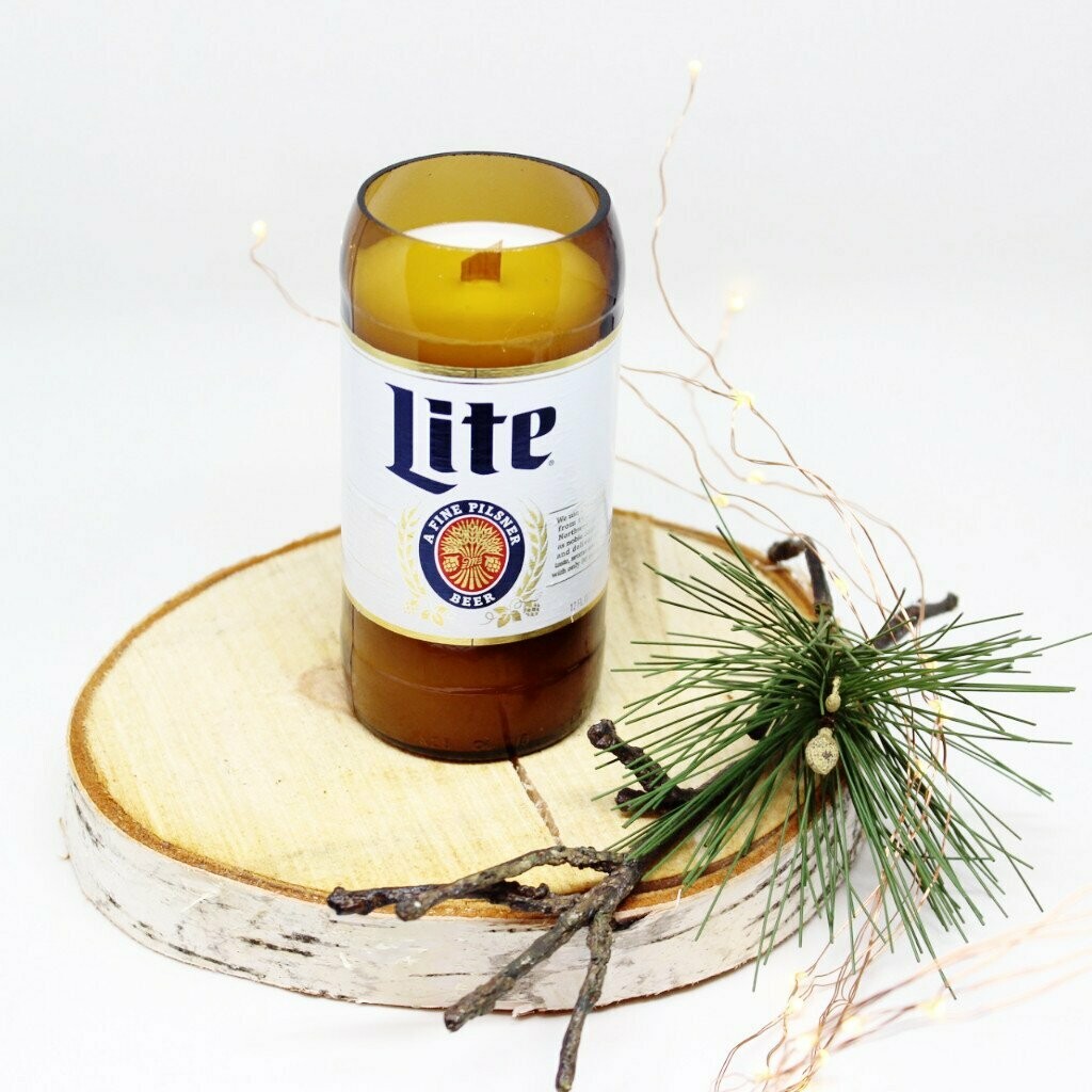 Miller Lite Beer Candle