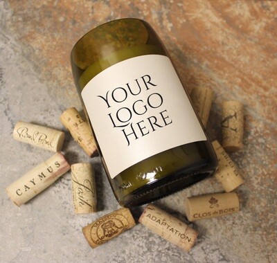 Custom Designed Wine Bottle Candle Package