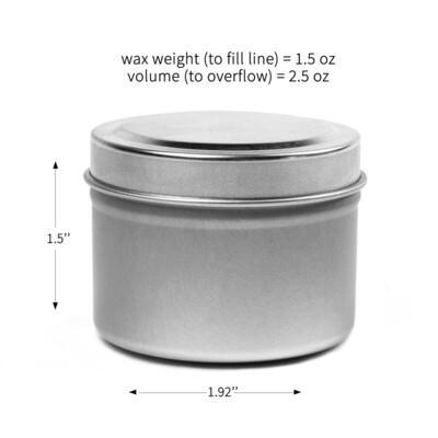 2 oz. Tin Candle Package With Custom Logo