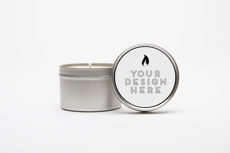2 oz. Tin Candle Package With Custom Logo