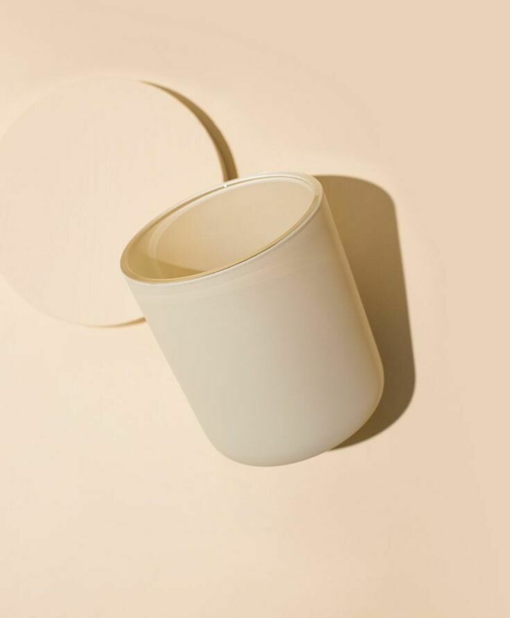 Matte Cream White Candle Vessel