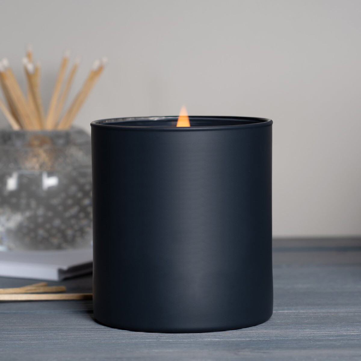 Black Matte Tumbler Candle Package