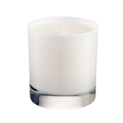 10 oz White Gloss Candle Package With Logo