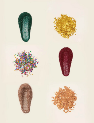 Large Luxury Logo Jar Glitter Candle Package