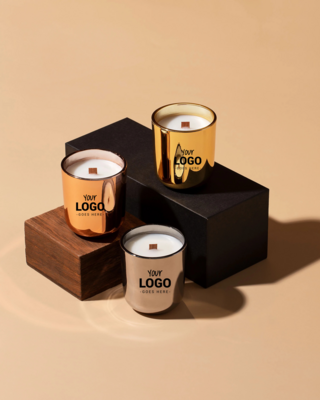 Petite Luxury Logo Jar Candle Package