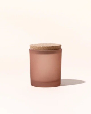7 oz Frosted BLANK Candle With Cork Lid