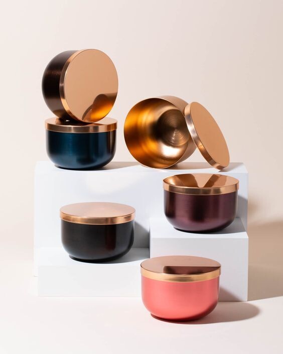 17 oz Metal Bowl Tin Candle Package
