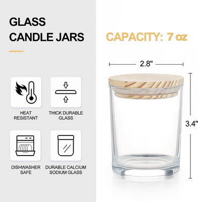 7 oz Tumbler Custom Logo Jar Candle Package