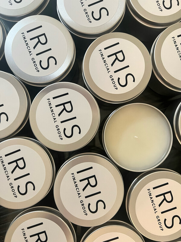 8 oz Tin Candle Package With Custom Logo