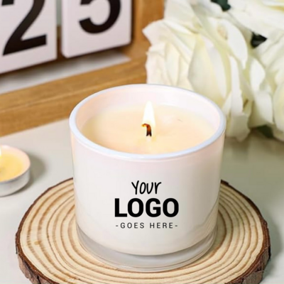 4 oz Glass Candle Package With Custom Logo