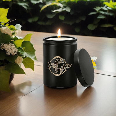 6 oz Round Custom Logo Jar Candle Package
