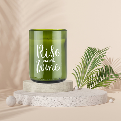 Rise and Wine Candle