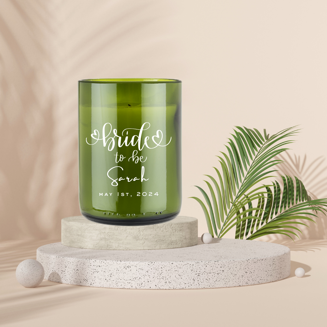 Personalized Bride To Be Candle