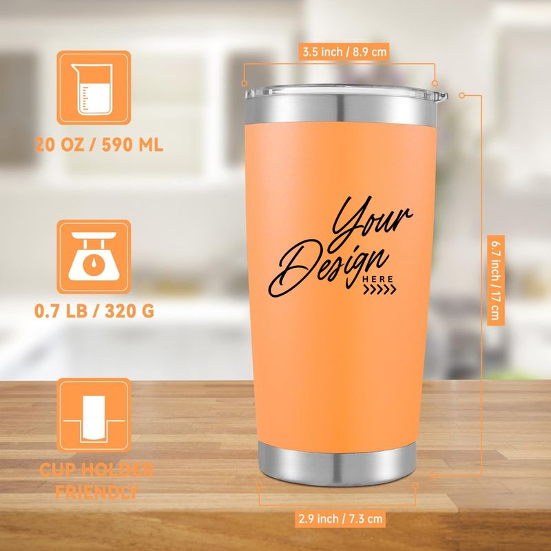 Custom 20 oz Tumbler With Logo