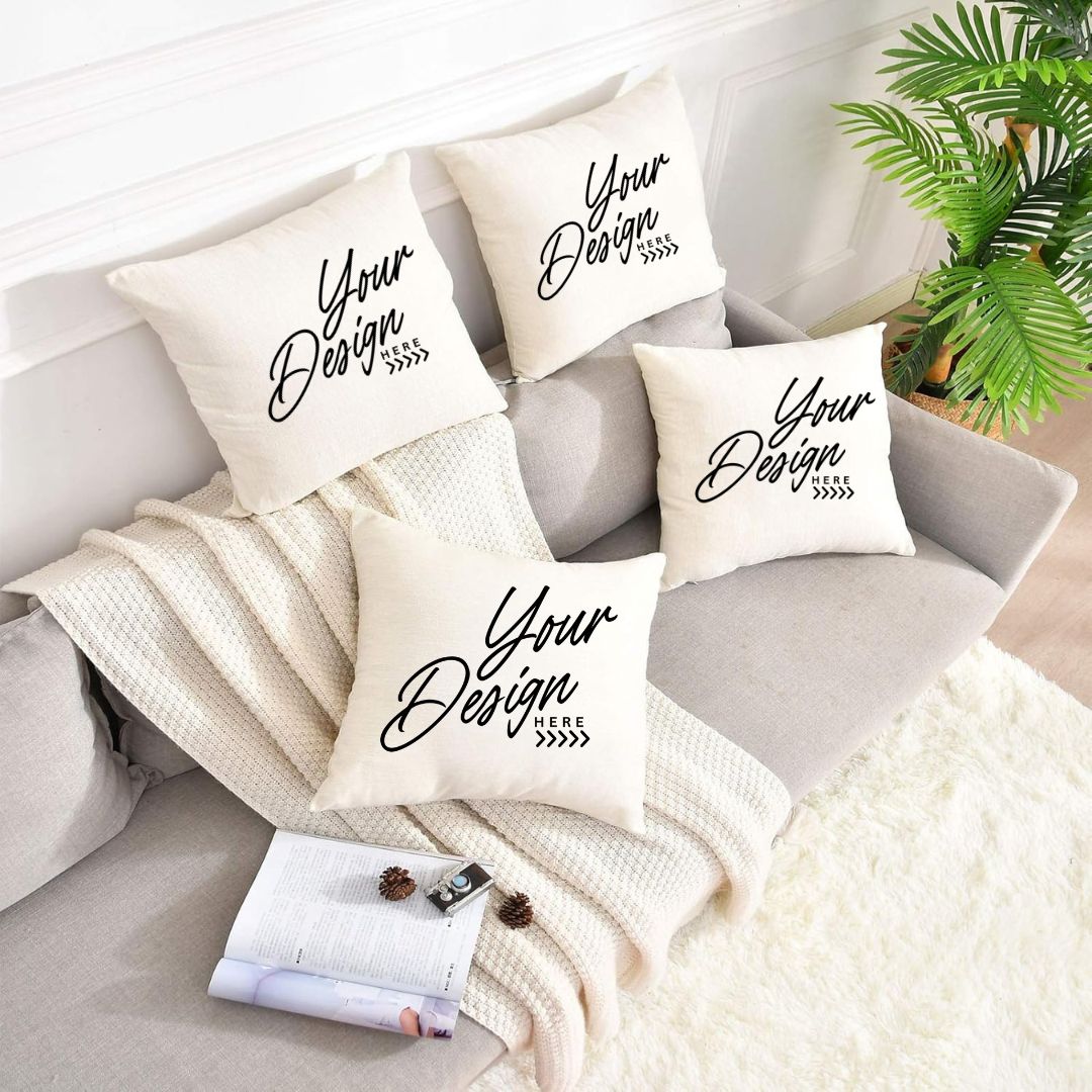 Custom Linen Logo Pillow