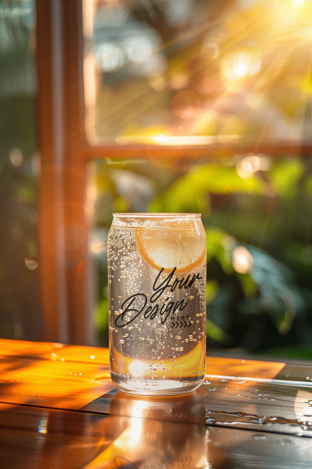 Can Glass With Logo