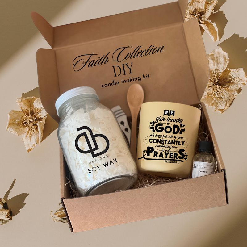 We Give Thanks To God Candle Making Kit