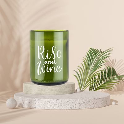 Rise and Wine Candle